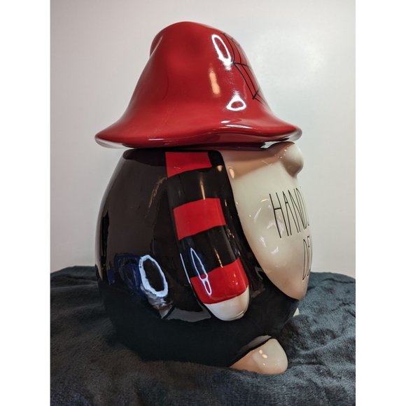 Rae Dunn Halloween Spooky Gnome Cookie Jar Canister New Handsome Devil - Picture 2 of 9
